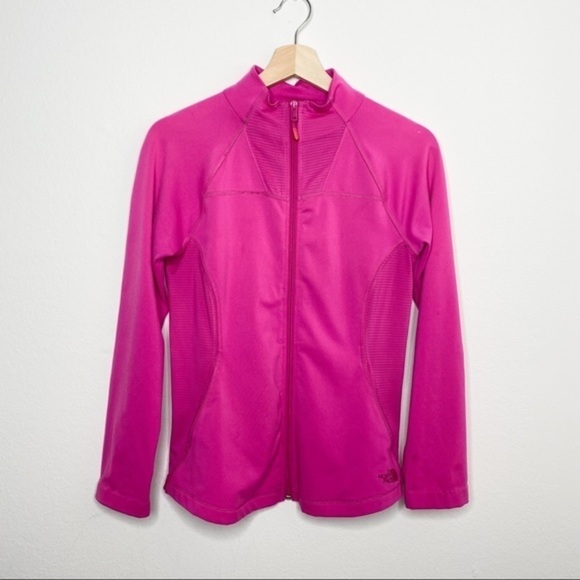 The northface pink zip up with front pockets athletic jacket - Picture 9 of 9